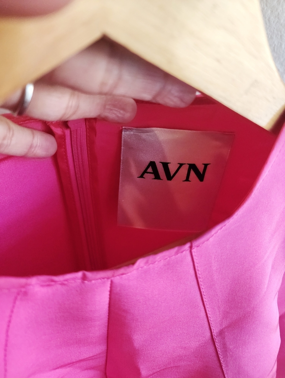 AVN PUFF SLEEVES CREW NECK PINK TOP 38 MADE IN ITALY - Picture 16 of 16